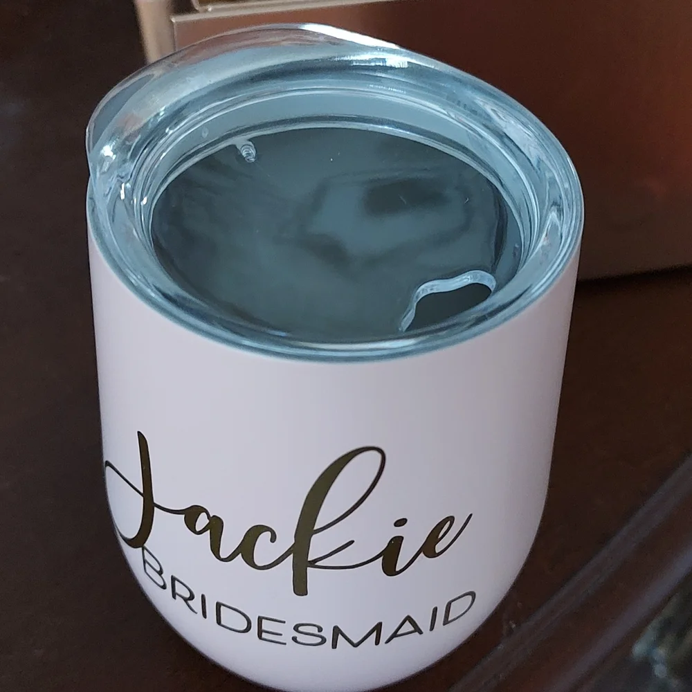 Bridesmaid Custom Tumbler - Jackie